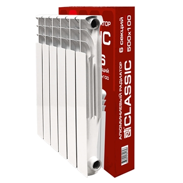 Алюминиевый радиатор STI Classic 500/100 6 сек. т 00000003421