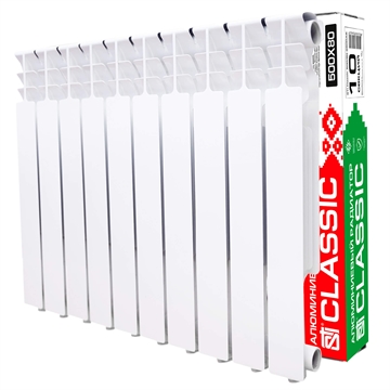 Алюминиевый радиатор STI Classic 500/80 (S500A7) 10 сек. т тт000020289