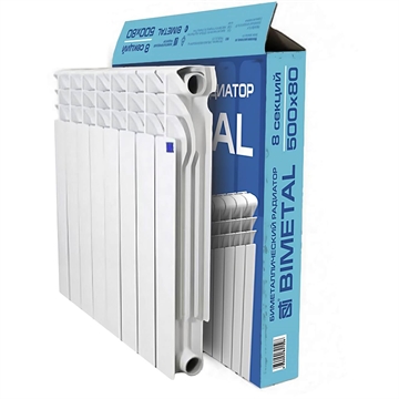 Биметаллический радиатор STI Bimetal 500/80 8 сек. т т0000001037