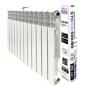 Биметаллический радиатор STI ECO RUS BM 500/80 12 сек. т тт000015896