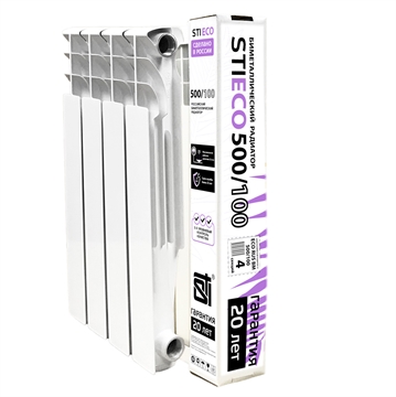 Биметаллический радиатор STI ECO RUS BM 500/100 4 сек. т тт000015902