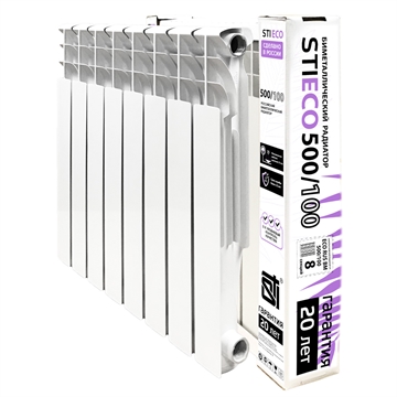 Биметаллический радиатор STI ECO RUS BM 500/100 8 сек. т тт000015904