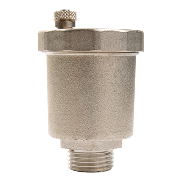 Воздухоотводчик автоматический STI 15 (½") прямой никелированный т 00000002516