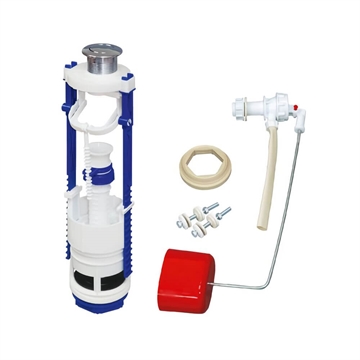 Арматура для бачка АС-7.1M Эконом боковая, кнопка хром т 00000002358