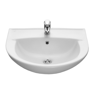 Умывальник Santeri Виктория 56 белый (с переливом, без пьедестала) т 00000004853