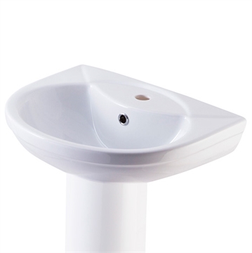 Умывальник Rosa Комфорт 51 белый (с переливом, без пьедестала) т cт000001613