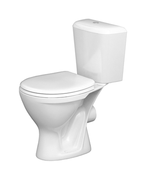 Унитаз-компакт Santeri Pro белый (арматура и сиденье, горизонт. выпуск) т тт000014442