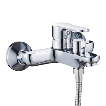 Смеситель для ванны Ligeya L3012 с душем одноручный с коротким изливом т тт000020035