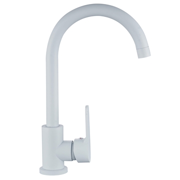 Смеситель для кухни Ligeya L7003W одноручный белый, нерж. т тт000020041