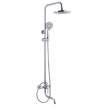 Душевая система Ligeya L1203 с одноручным смесителем, изливом, тропическим и ручным душем т тт000020060