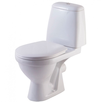 Унитаз-компакт Rosa Премьер белый (арматура и сиденье, горизонт. выпуск) т cт000001496