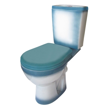 Унитаз-компакт Rosa Рио зеленый (арматура и сиденье, горизонт. выпуск) т cт000084058