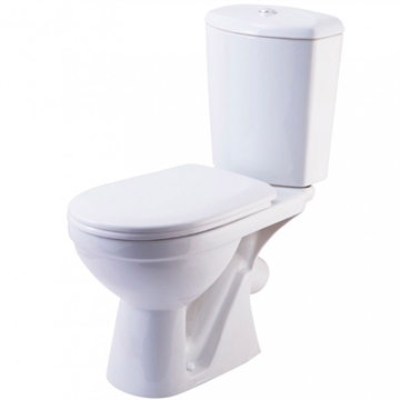 Унитаз-компакт Rosa Комфорт Люкс белый (арматура и сиденье микролифт, косой выпуск) т cт000107164