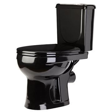 Унитаз-компакт ОК Ирида Стандарт черный (арматура, гофра и сиденье, гориз. выпуск) т тт000016554