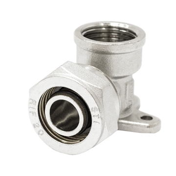 Уголок STI обжим с креплением (водорозетка) с ВР 20х½" т 00000000863