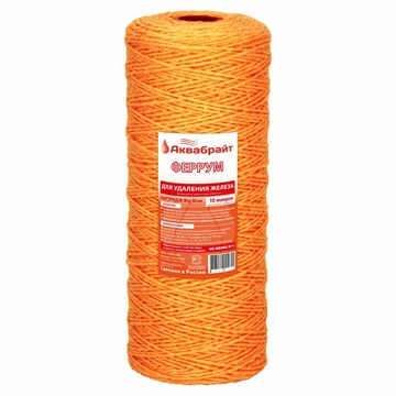 Картридж АКВАБРАЙТ веревочн. Феррум-10 BB10" 10 мкм. МЕХАН./ЖЕЛЕЗО т cт000144216