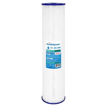 Картридж АКВАБРАЙТ ГП-5 М-20 ББ гофрированный 5 мкм, BB20" т тт000018840