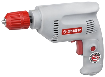 Дрель реверсивная, ЗУБР ЗД-420ЭР, БЗП, 10 мм, 420 Вт ЗД-420ЭР