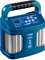 ЗУБР  ЗУ-240, 6/12/24 В, 2-12 А, розетка 12 В, интеллектуальное зарядное устройство для аккумуляторов, Профессионал (59305) 59305