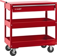 ЗУБР  737 х 383 х 785 мм, инструментальная тележка с выдвижным ящиком + 2 полки (38912) 38912