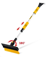 STAYER  980 - 1450 мм, телескопическая со скребком и водосгоном, автомобильная щетка-сметка (61042-145) 61042-145