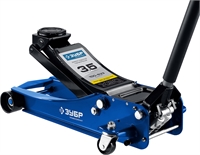 ЗУБР  X90, 3.5 т, 100 - 533 мм, универсальный подкатной гидравлический домкрат для СТО, Профессионал (43054-3.5) 43054-3.5