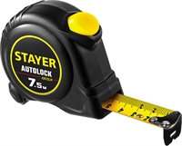 STAYER  AutoLock, 7.5 м х 25 мм, рулетка с автостопом (2-34126-07-25) 2-34126-07-25_z02