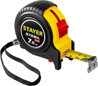 STAYER  Stabil, 7.5 м х 25 мм, рулетка с двухсторонней шкалой, Professional (34131-075) 34131-075_z02