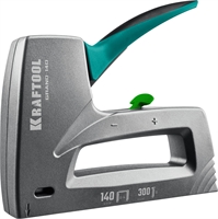 KRAFTOOL  GRAND-140, тип 140 (G/11/57) 20GA (6 - 14 мм)/300 (16), алюминиевый рессорный степлер (3194) 3194