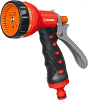 GRINDA  T-7, 7 режимов, курок сзади, пластиковый с TPR, поливочный пистолет (8-427185) 8-427185