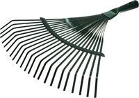 GRINDA  GR-41, 22 плоских зубца, размеры 410 х 40 х 400 мм, стальная рабочая часть, без черенка, веерные грабли (421877) 421877