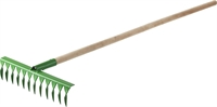 РОСТОК  430 x 100 x 1500 мм, 14 витых зубьев, рабочая поверхность из стали, покрытие краска, черенок деревянный высш. сорт, грабли (421900-14) 421900-14