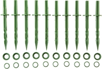 GRINDA  200 мм, зеленые, полипропилен, 10 шт, садовые колышки (422319) 422319