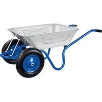 ЗУБР  ПТ-350, 130 л, 280 кг, двухколесная, цельная рама, усиленная, строительная тачка, Профессионал (39913) 39913