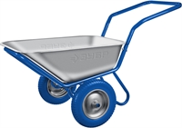 ЗУБР  ПТ-500, 110 л, 260 кг, двухколесная, П-образная ручка, строительная тачка, Профессионал (39914) 39914