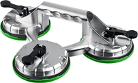 ЗУБР  140 кг, тройной алюминиевый подъемник на присоске, Профессионал (33723-3) 33723-3