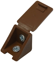 ЗУБР  цвет дуб, 4.0 x 15 мм, 4 шт, мебельный уголок с шурупом (4-308256-1) 4-308256-1