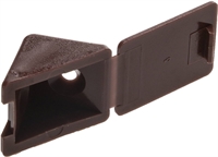 ЗУБР  цвет кр-дерево, 4.0 x 15 мм, 4 шт, мебельный уголок с шурупом (4-308256-5) 4-308256-5