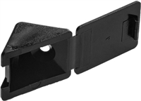 ЗУБР  цвет черный, 4.0 x 15 мм, 4 шт, мебельный уголок с шурупом (4-308256-7) 4-308256-7