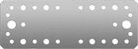 ЗУБР  КП-2.5, 180 x 65 x 2.5 мм, цинк, крепежная пластина (31023-180) 31023-180