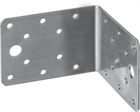 ЗУБР  НКУ-2.0, 65 x 90 x 90 x 2 мм, нержавеющий крепежный уголок, Профессионал (310526-65) 310526-65