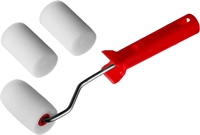 MIRAX  ПОРОЛОН, 40 х 65 мм, бюгель 6 мм, 3 шубки + ручка, для водорастворимых ЛКМ, малярный валик в наборе (0363-06) 0363-06_z01