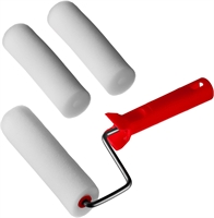 MIRAX  ПОРОЛОН, 40 х 140 мм, бюгель 6 мм, 3 шубки + ручка, для водорастворимых ЛКМ, малярный валик в наборе (0363-14) 0363-14_z01