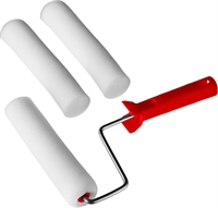 MIRAX  ПОРОЛОН, 40 х 180 мм, бюгель 6 мм, 3 шубки + ручка, для водорастворимых ЛКМ, малярный валик в наборе (0364-18) 0364-18_z01