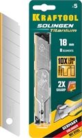 KRAFTOOL  18 мм, 5 шт, сегментированные лезвия (09605-TIN-18-S5) 09605-TIN-18-S5_z02