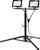 ЗУБР  ПСК 50х2, 2 х 50 Вт, 6500 К, IP 65, 1.6 м, светодиодные прожекторы  на штативе, Профессионал (57145-2-50) 57145-2-50