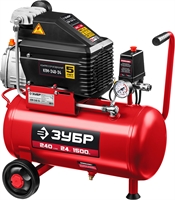 ЗУБР   240 л/мин, 24 л, 1500 Вт, масляный компрессор (КПМ-240-24) КПМ-240-24