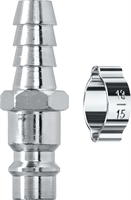 KRAFTOOL  штуцер ″елочка″, 10 мм - рапид штуцер, с хомутом, переходник (06597-10) 06597-10