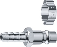 ЗУБР  штуцер ″елочка″, 8 мм - рапид штуцер, переходник с обжимным хомутом, Профессионал (64918-08) 64918-08