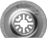 ЗУБР  ПАС-65 UniLock, 65 мм, OIS-хвост., насадка сегментная, Профессионал (15564-65) 15564-65